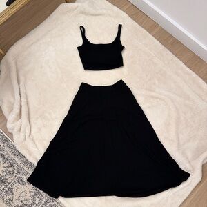 Reformation two piece skirt set